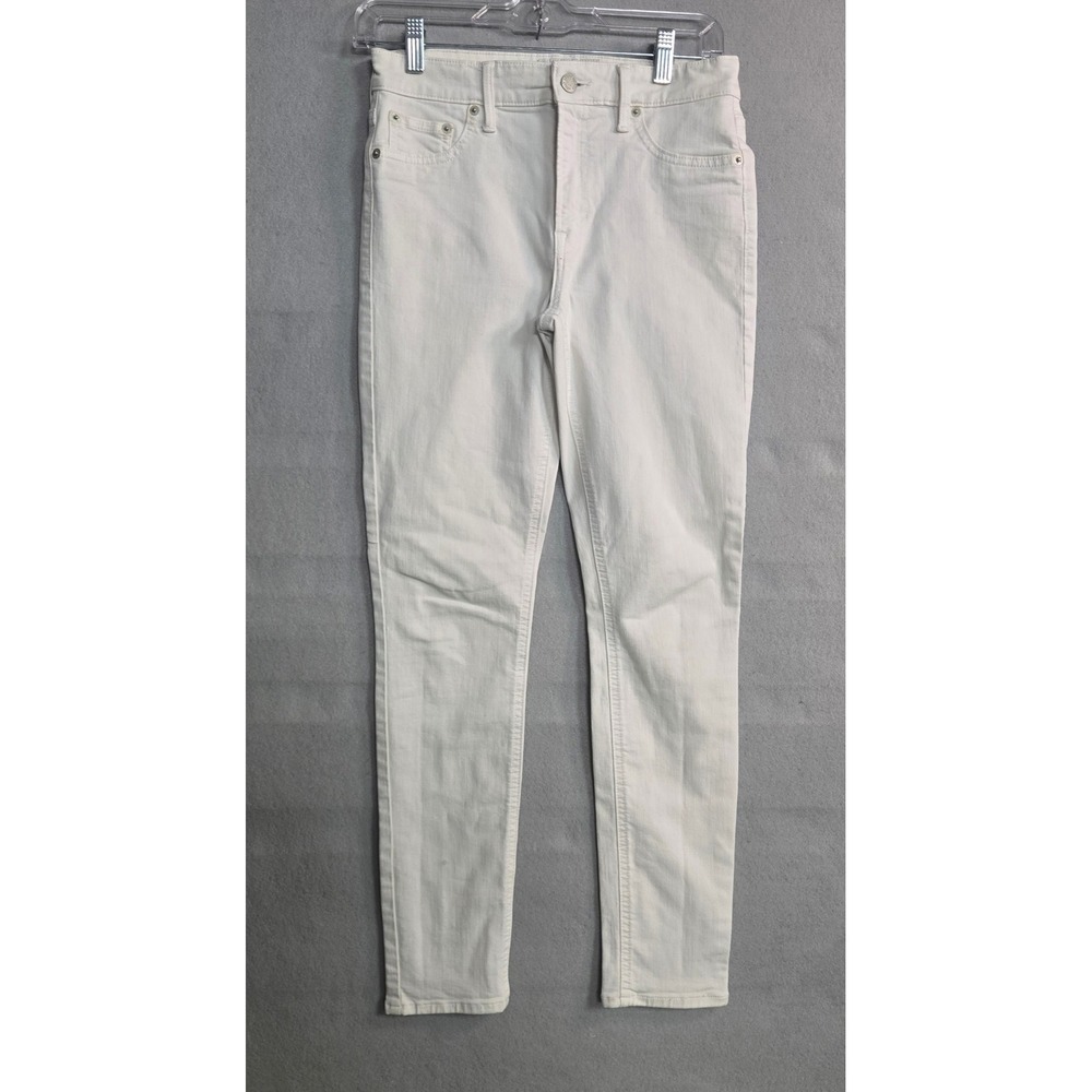 Lucky Brand Bridgette Skinny Jeans Off White Denim Slim Pants‎ Stretch 2 / 26